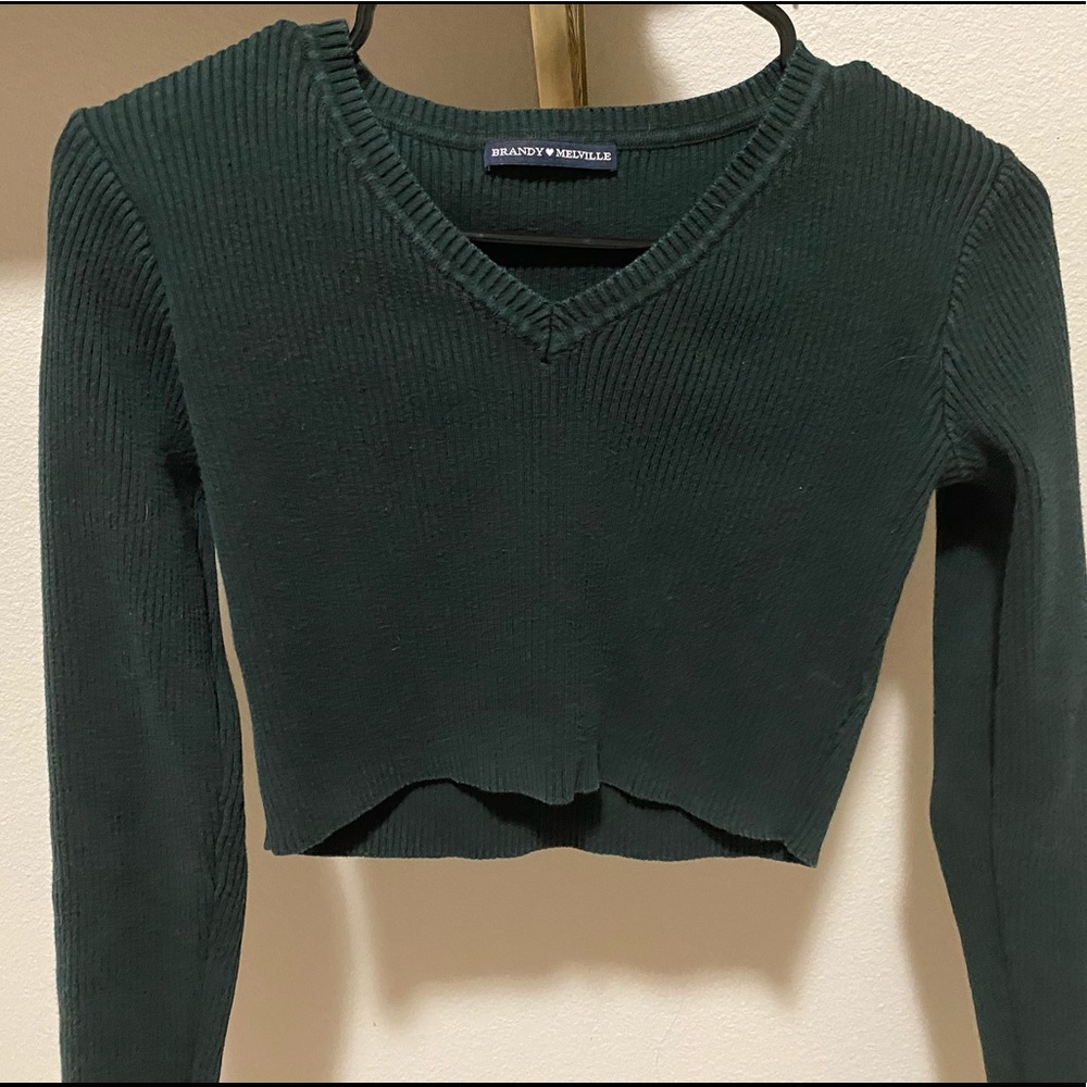 Brandy Melville | Emerald Cropped Sweater